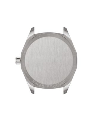 Men's Solar Swiss Stainless Steel Watch, 39mm