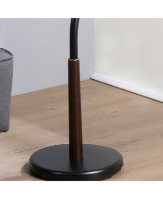 Metal Standing Coat Rack with 9 Hooks, Stable Round Base and Elegant Branch Design, Perfect for Coats and Hats for Entryway, Hallway