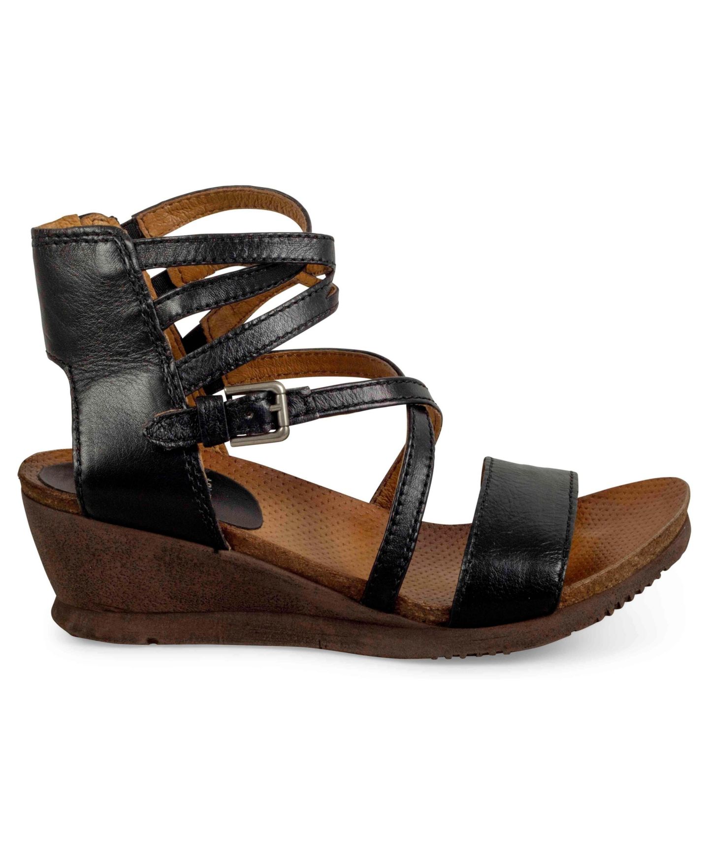 Женские сандалии Miz Mooz Wedge Sandal, цвет: Чёрный — фото 2