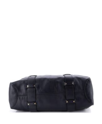 Medium Tao Zipped Tote Little Horses Embroidered Leather