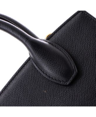 Small Studio Box Satchel Leather