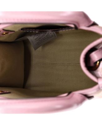 Mini La Medusa Tote All Over Logo Canvas