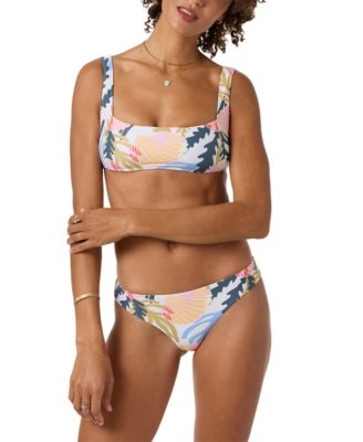 Women's Cora Geo Comber Mid-Rise Bikini Bottom