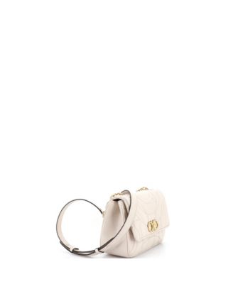 Small Gancini Turnlock Flap Bag Gancini Quilted Leather