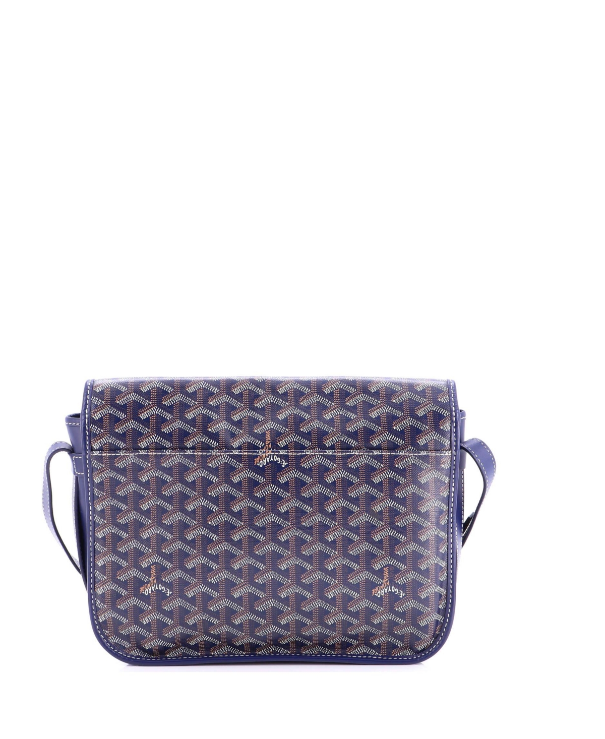 Pre-Owned Goyard Mm Belvedere Messenger Bag Coated Canvas