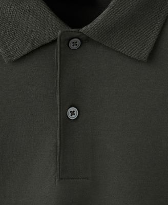 Men's Cotton Fine-Knit Polo Shirt