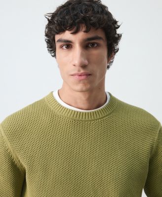 Men's Medium-Knit Microstructure Sweater