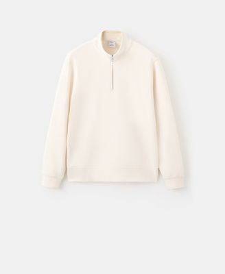 Men's Cotton Zip-Neck Sweatshirt