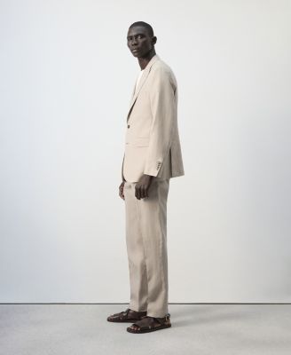 Men's Amalfi Linen Slim-Fit Suit Pants