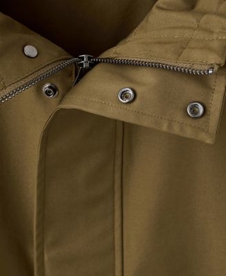 Men's Pockets Water-Repellent Parka