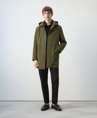 Men's Removable Hood Water-Repellent Parka