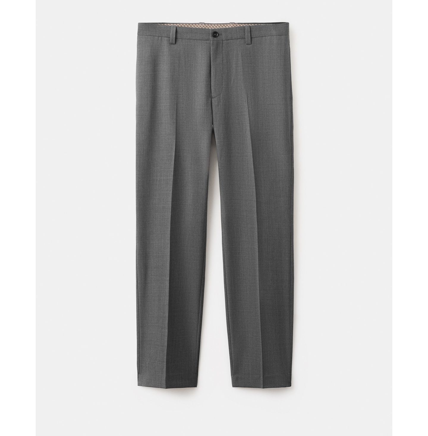 Мужские брюки MANGO Ricardo Regular Fit Suit, цвет: Серый — фото 2