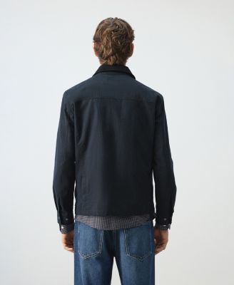 Men's Corduroy Collar Water-Repellent Jacket