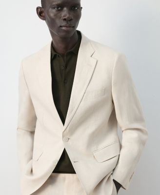 Men's Amalfi Linen Slim-Fit Suit Blazer