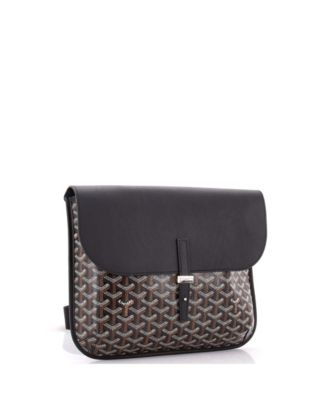 Coursier Messenger Bag Coated Canvas and Leather