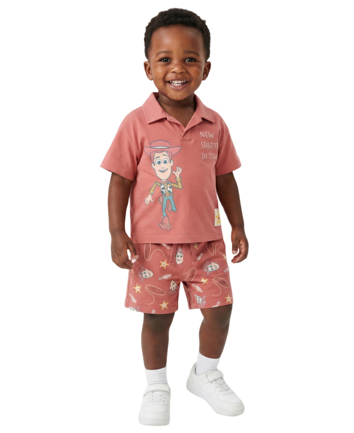 Toy Story Boys' Toddler 2T-5T Short-Sleeve Polo Shirt and Shorts, 2-Piece Set — фото 1