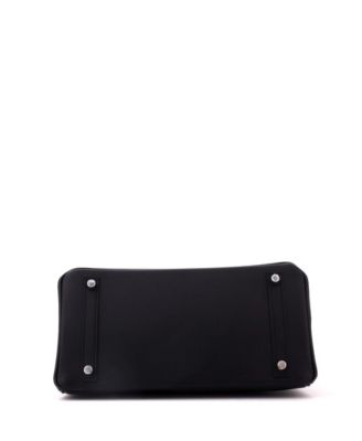 Birkin 30 Handbag Black Epsom with Palladium Hardware