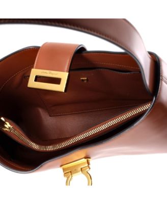 East West Trifolio Shoulder Bag Leather