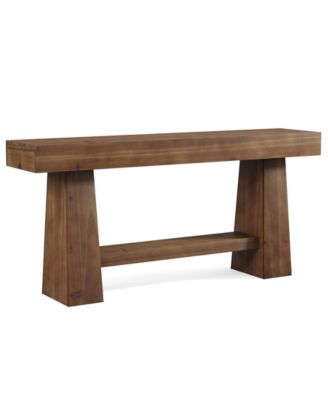 Solid Wood Console Table, 63-Inch EntrywayTable with Storage, Long Wooden Sofa Table Behind Couch for Entryway, Hallway, Foyer, Living Room