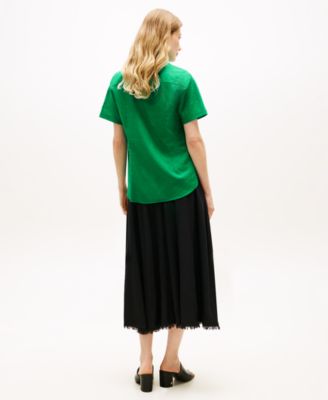 Women's Linen Short-Sleeve Shirt