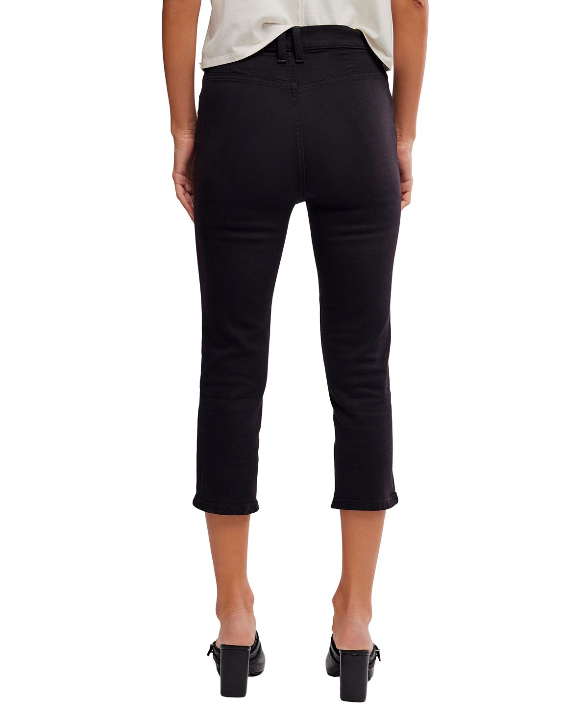 Free People Women's Slim-Fit Cropped Jeans view 6 — MAYCSS fashion products