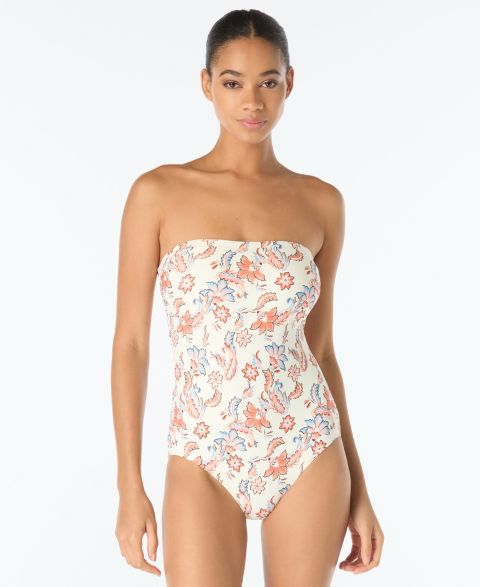Женские купальники Vince Camuto Women's Bandeau Neck One-Piece Swimsuit