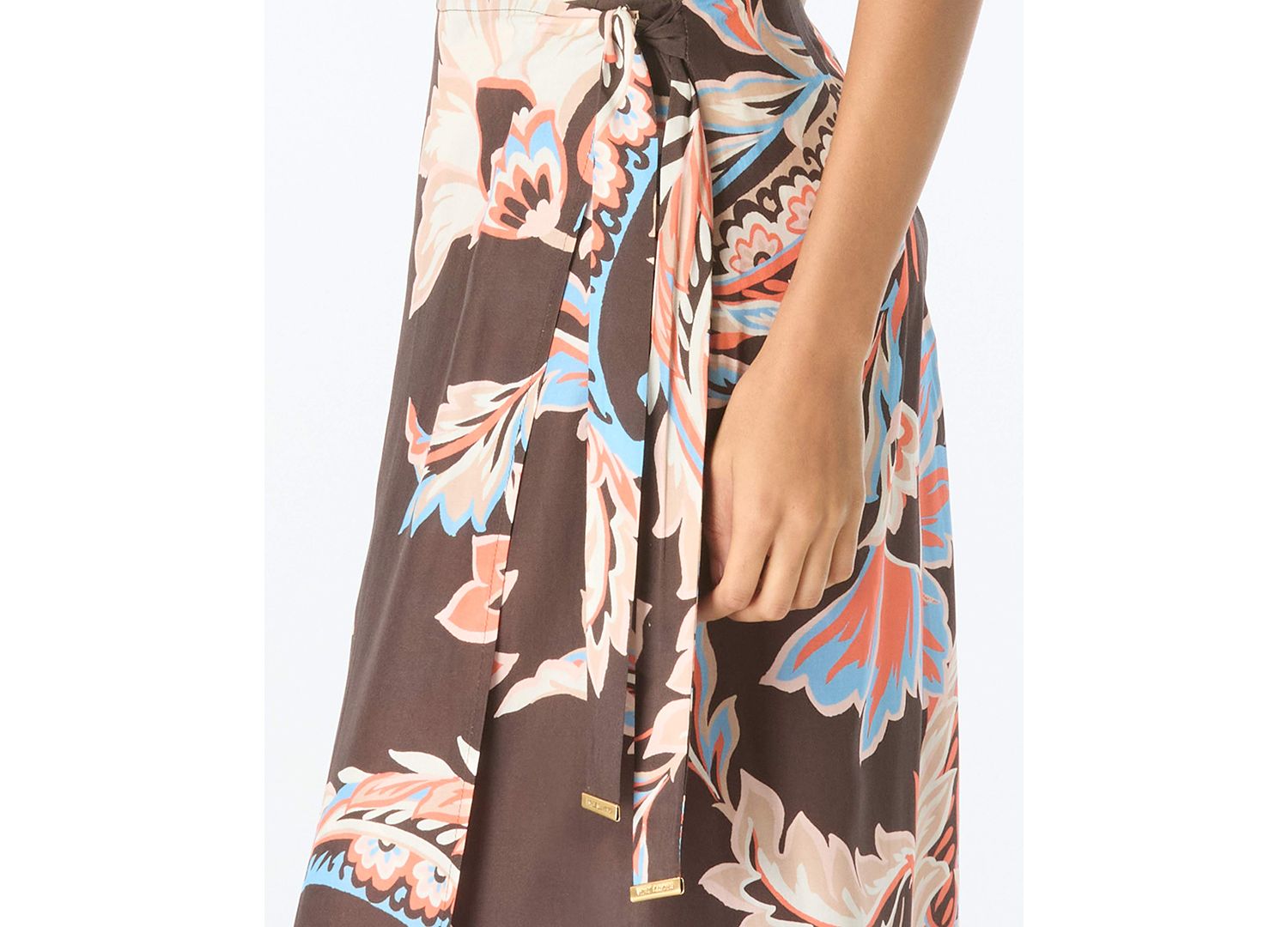 Women's Printed Wrap Swim Maxi Skirt