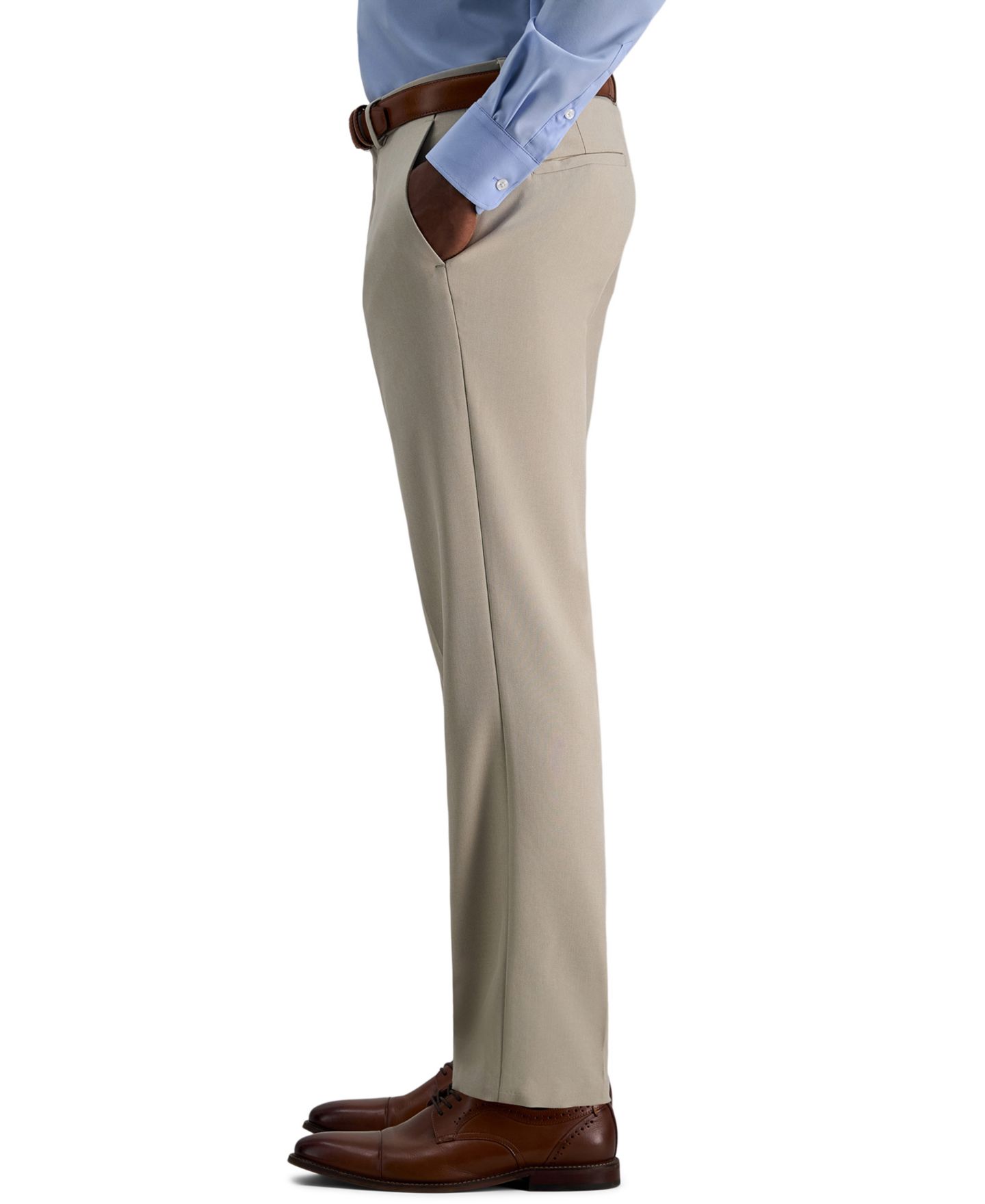 Мужские брюки Kenneth Cole Reaction Modern-Fit Dress Pants, цвет: String — фото 4