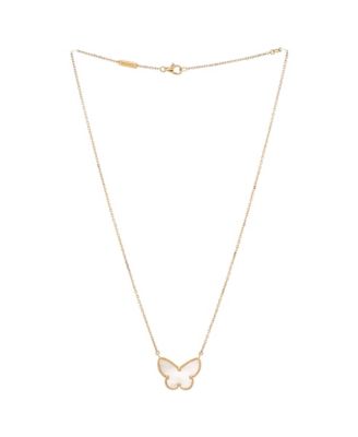 Lucky Alhambra Butterfly Pendant Necklace