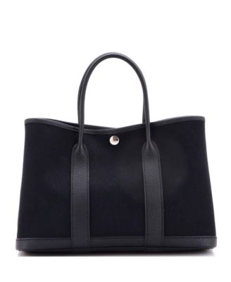 30 Garden Party Tote Toile and Leather