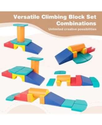 10-Piece Soft Foam Climbing Blocks for Toddlers  Play & Learning