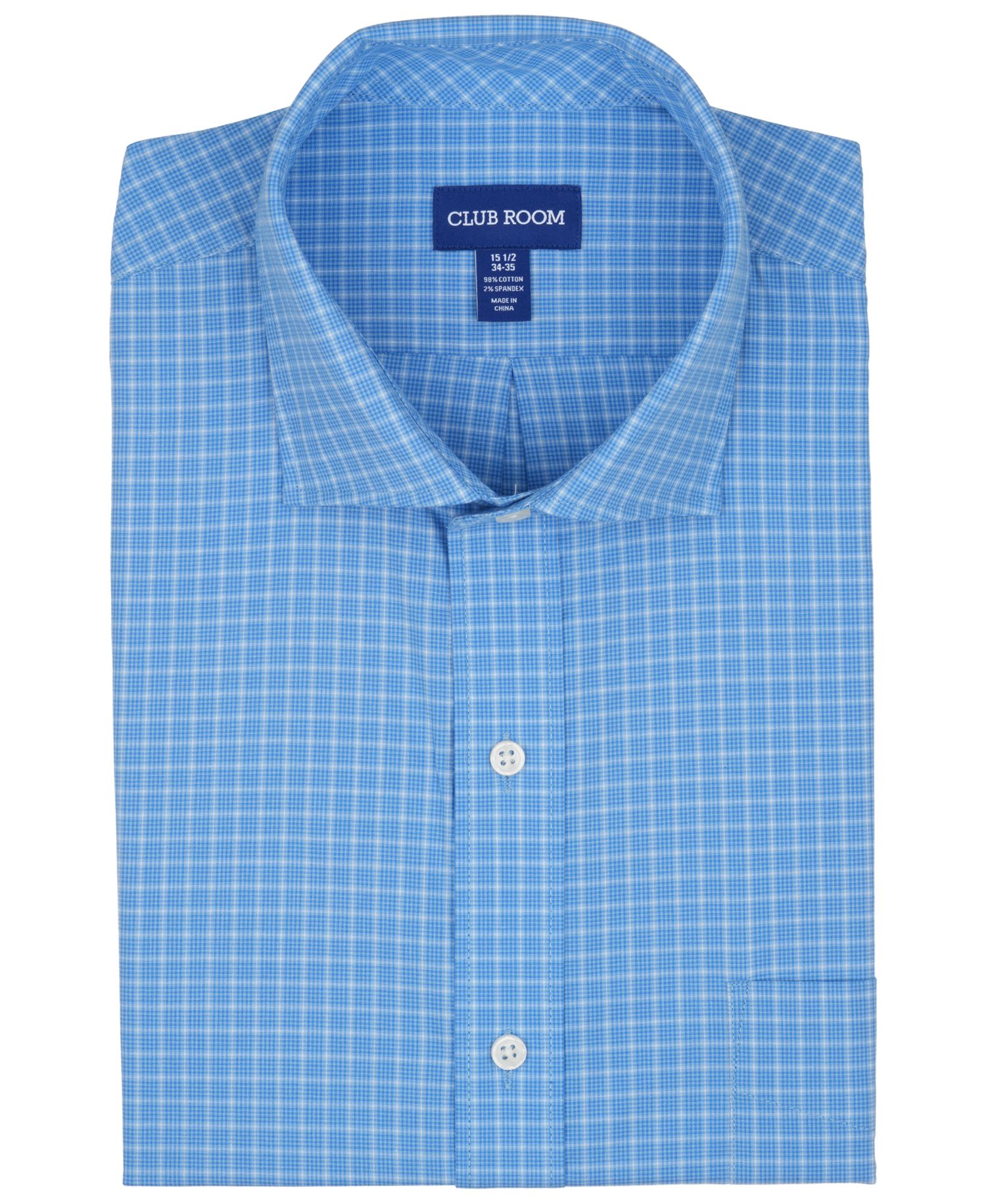 Men's Poplin Charles Plaid Dress Shirt