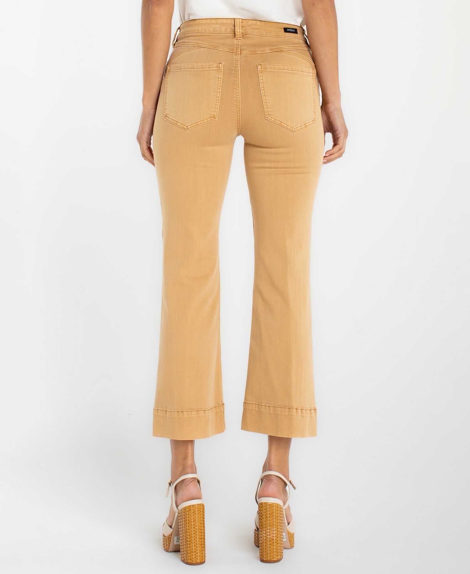 Petite Hannah Crop Flare Hugger Jeans