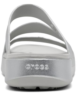 Women's Getaway Casual Metallic Strappy Sandals from Finish Line