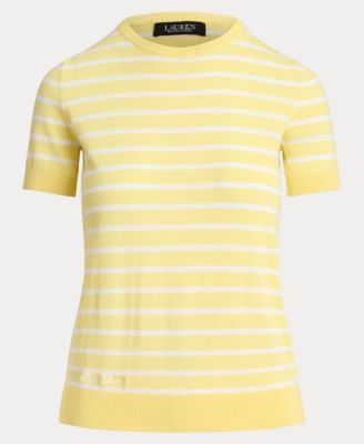 Women's Short-Sleeve Ribbed Sweater