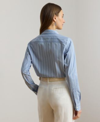 Women's Striped Long-Sleeve Shirt