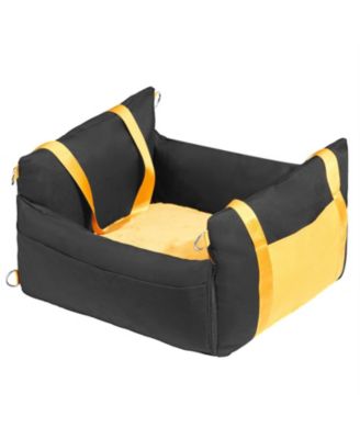 Dog Booster Car Seat for Small Dogs, Elevated Pet Car Seat with Secure Design for up to 25 lbs - Black