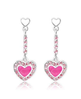 Girls Hypoallergenic Heart Drop Earrings for Girls