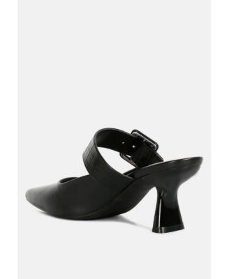 Womens Shein Star Slim Block Heel Mules