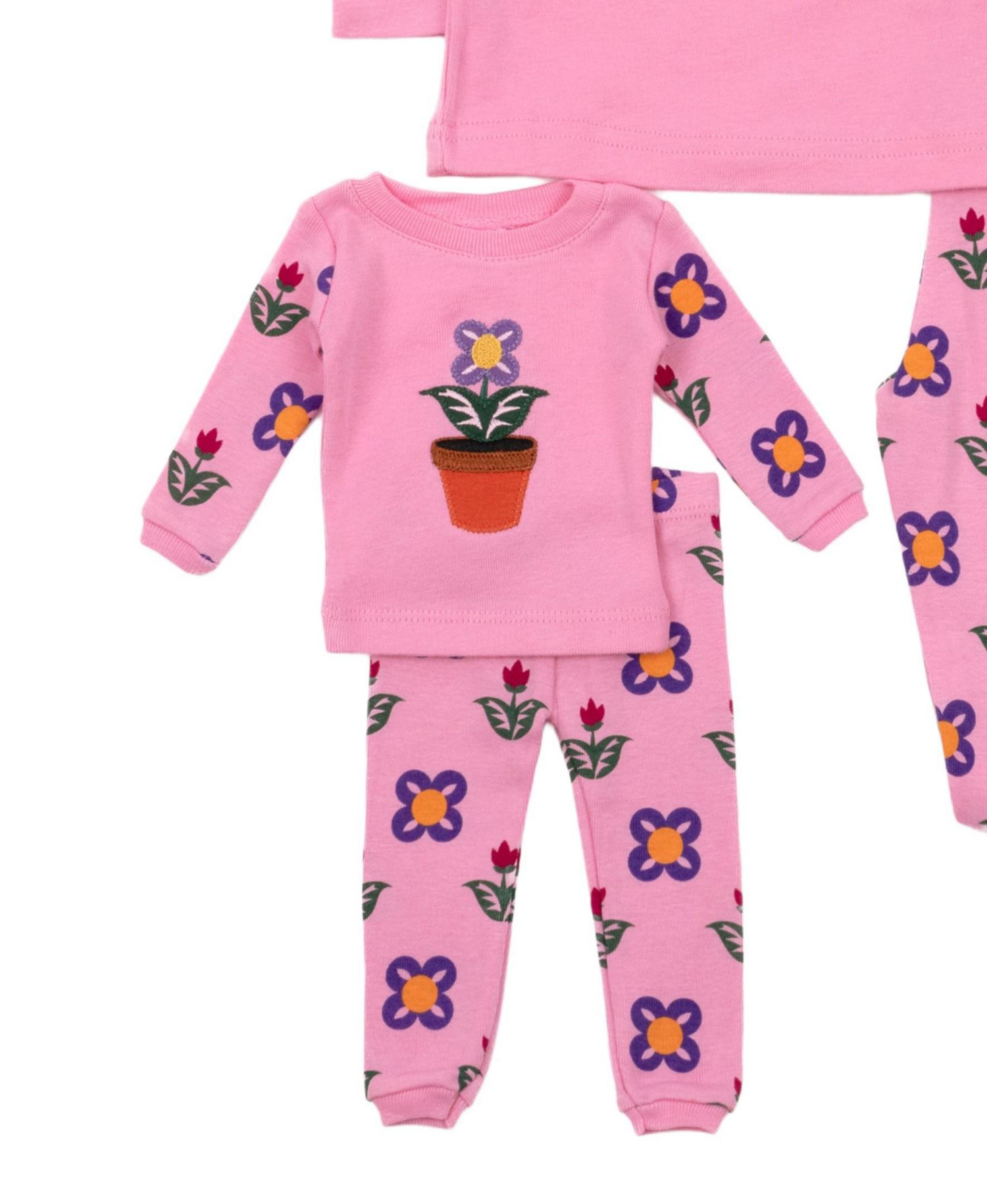 Big Girls 6-14 Matching Doll Snug-Fit Cotton Long Sleeve Pajamas