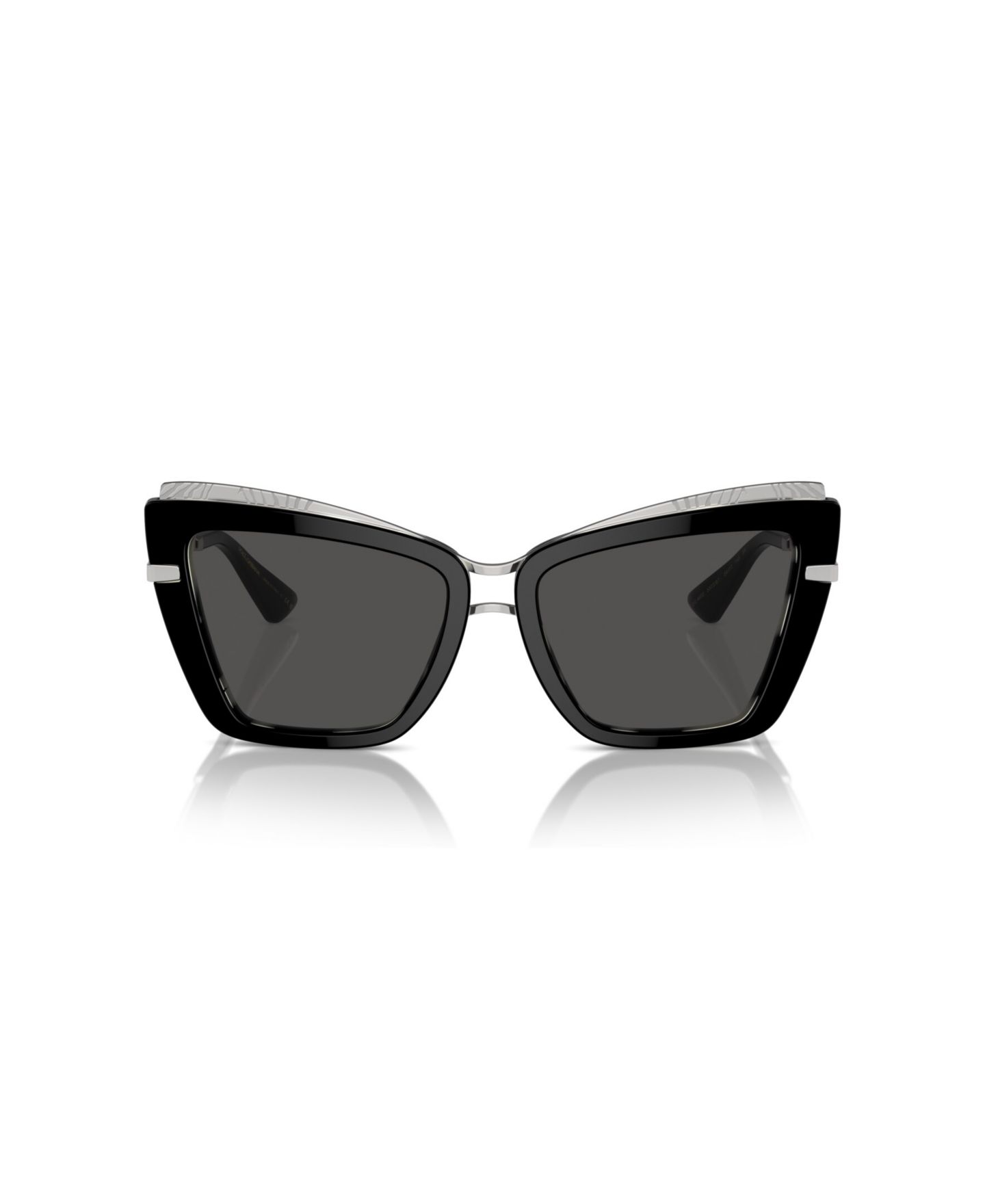 Женские солнцезащитные очки Dolce&Gabbana Cat Eye Sunglasses DG4472, цвет: Тёмный серый — фото 2