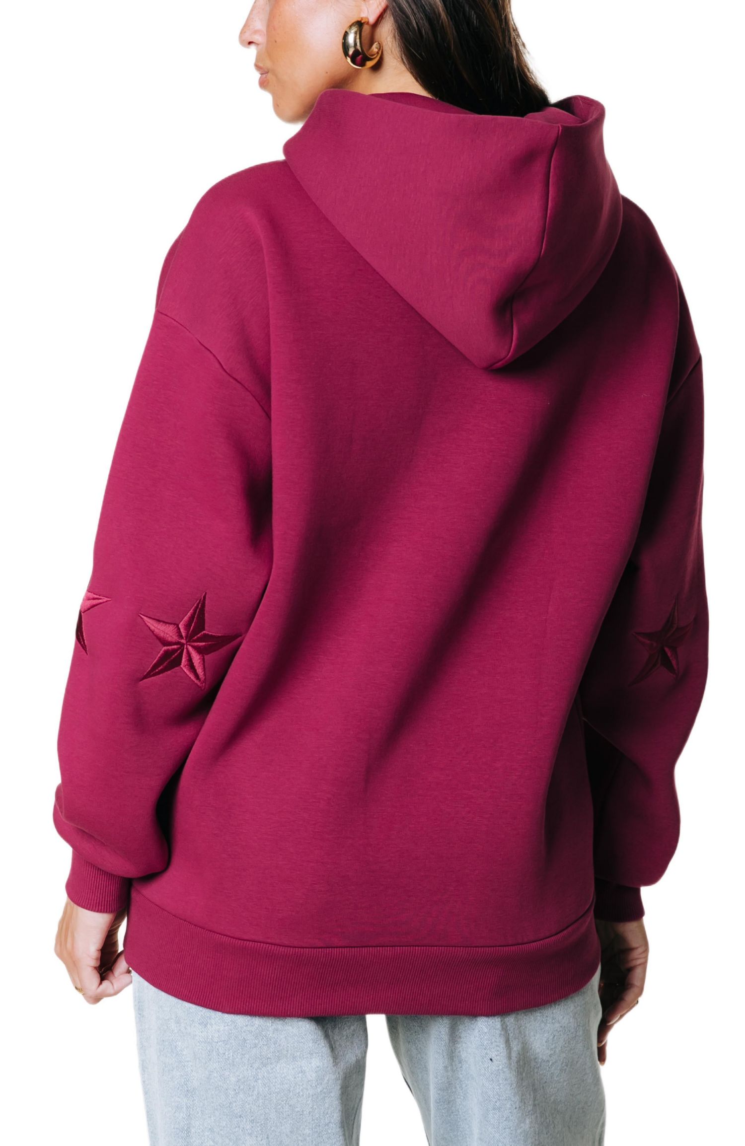 Women's Stars Embro Clean Hoodie
