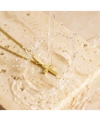 Women's Petite Cross - Gold Pendant