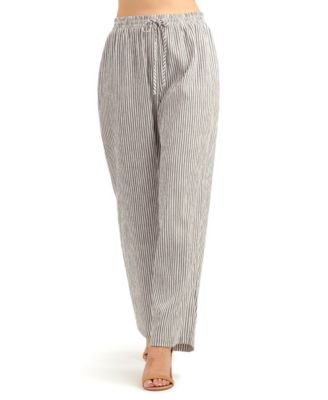 Women's Pucker Stripe Pull-On Pants