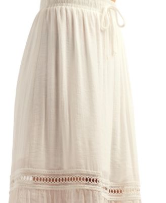 Women's Gauzy Textured Pull-On Maxi Skirt