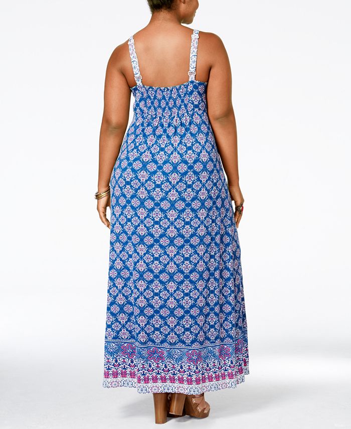 American Rag Trendy Plus Size Printed Maxi Dress, Created for Macy's ...