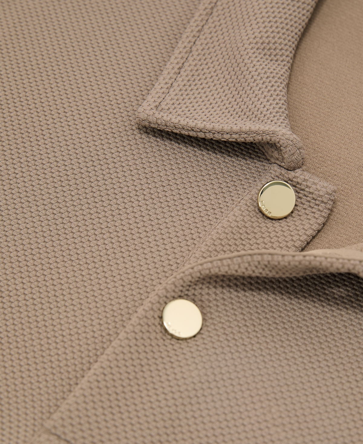 Reiss Men's Textured Half-Button Polo Shirt