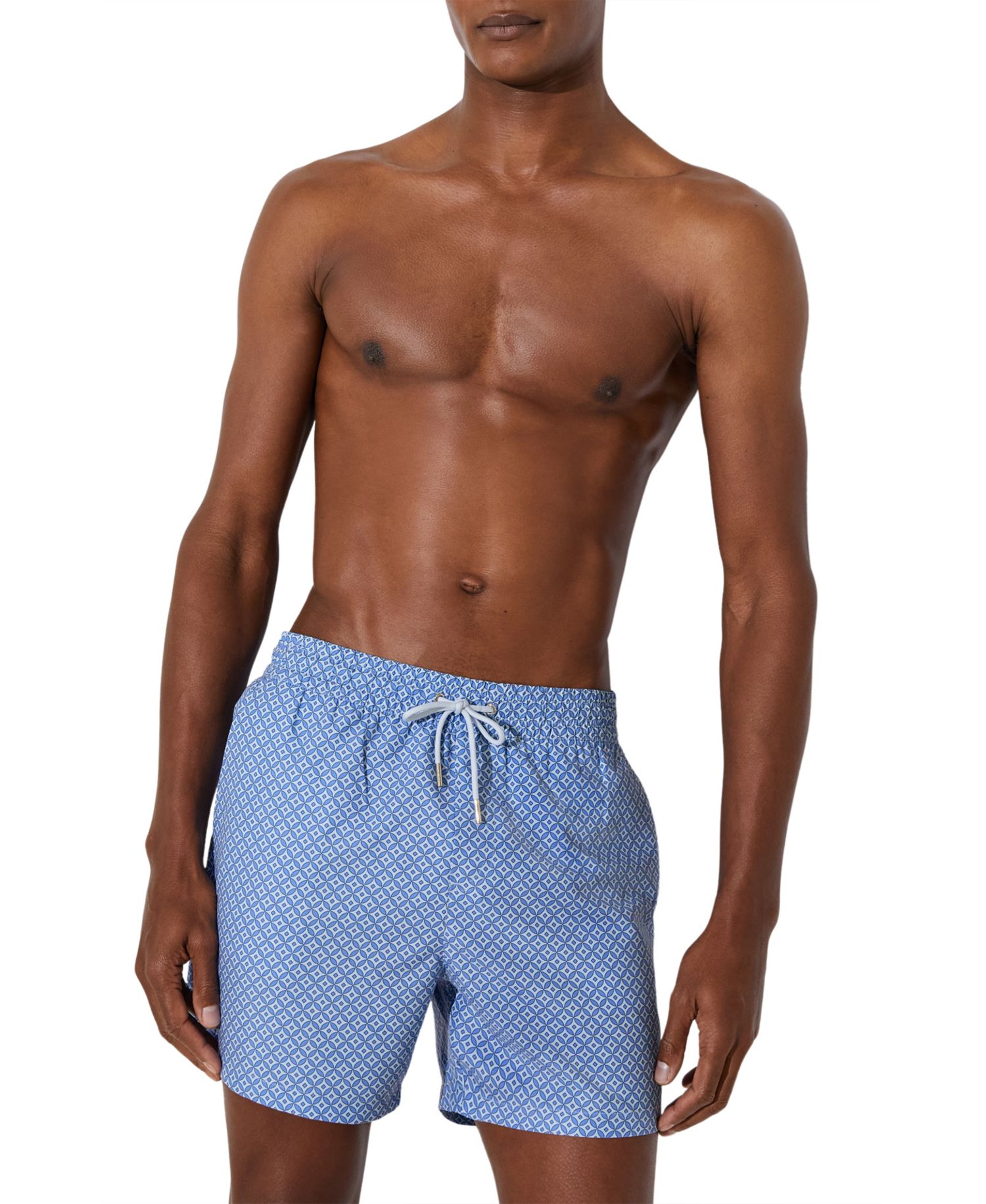 Men's Orient Geometric-Print Swim Shorts