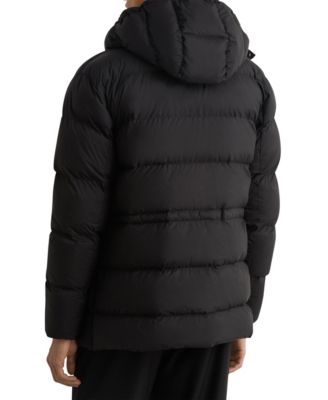 Men's Detachable-Hood Quilted Puffer Coat