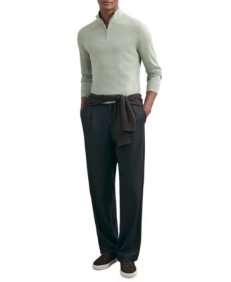 Men's Merino Wool Half-Zip Jumper Sweater